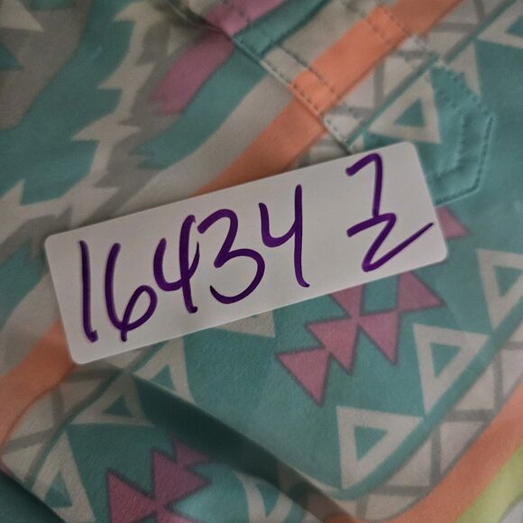 Chubbies Nutter‎ Shirt Mens Medium Performance Polo Colorful Aztec Weekend - Picture 9 of 9